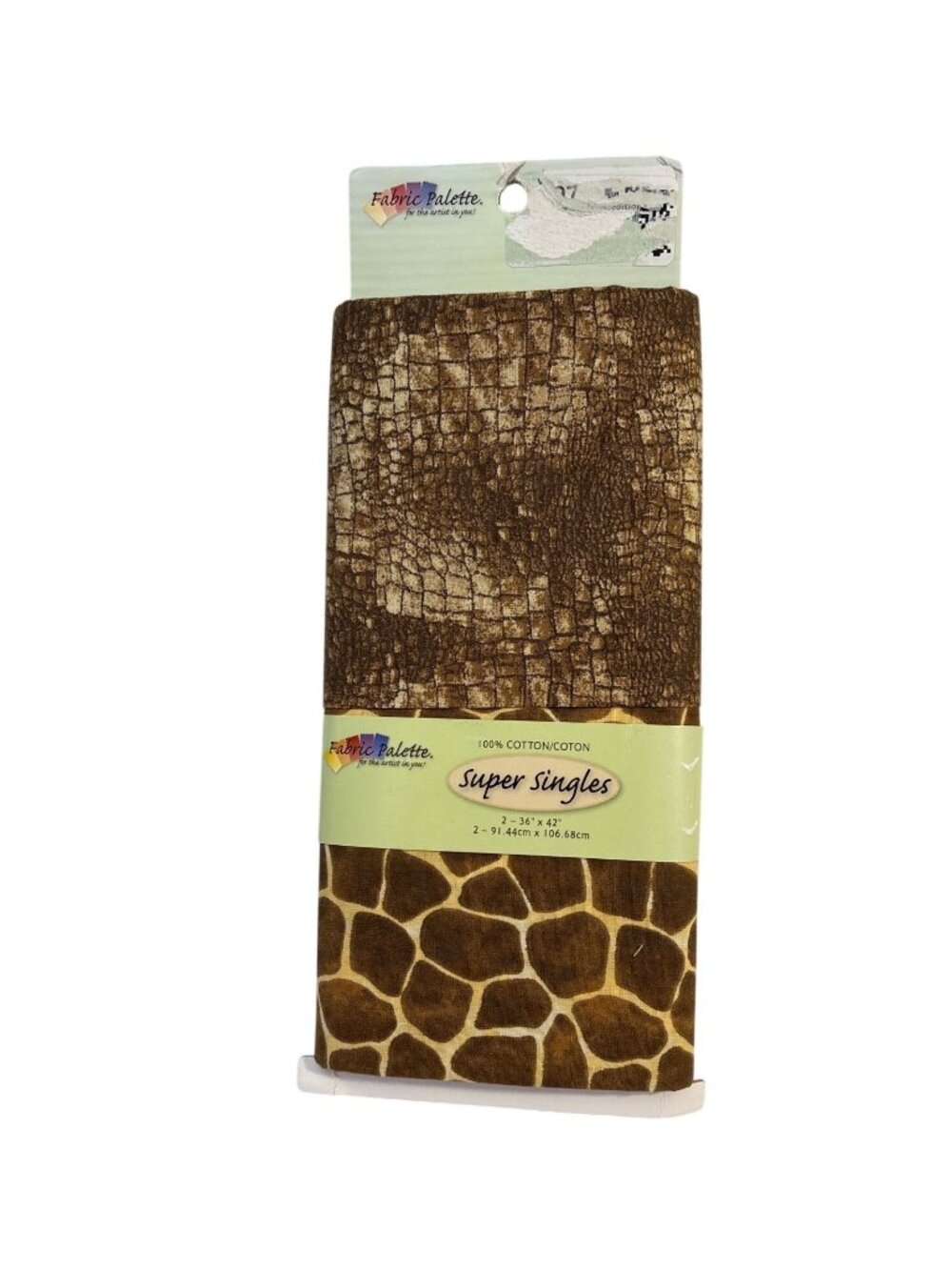 Fabric Bundle Giraffe & Crocodile Print 2 Yds Cotton